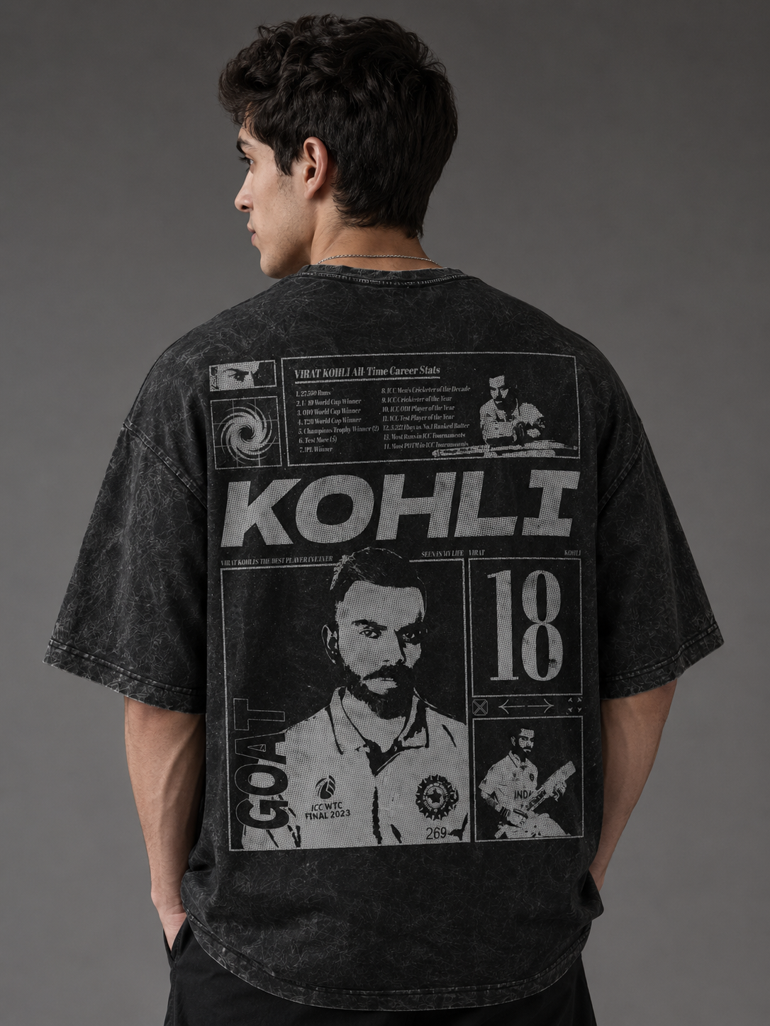 GOAT 18 Acid Wash Tee