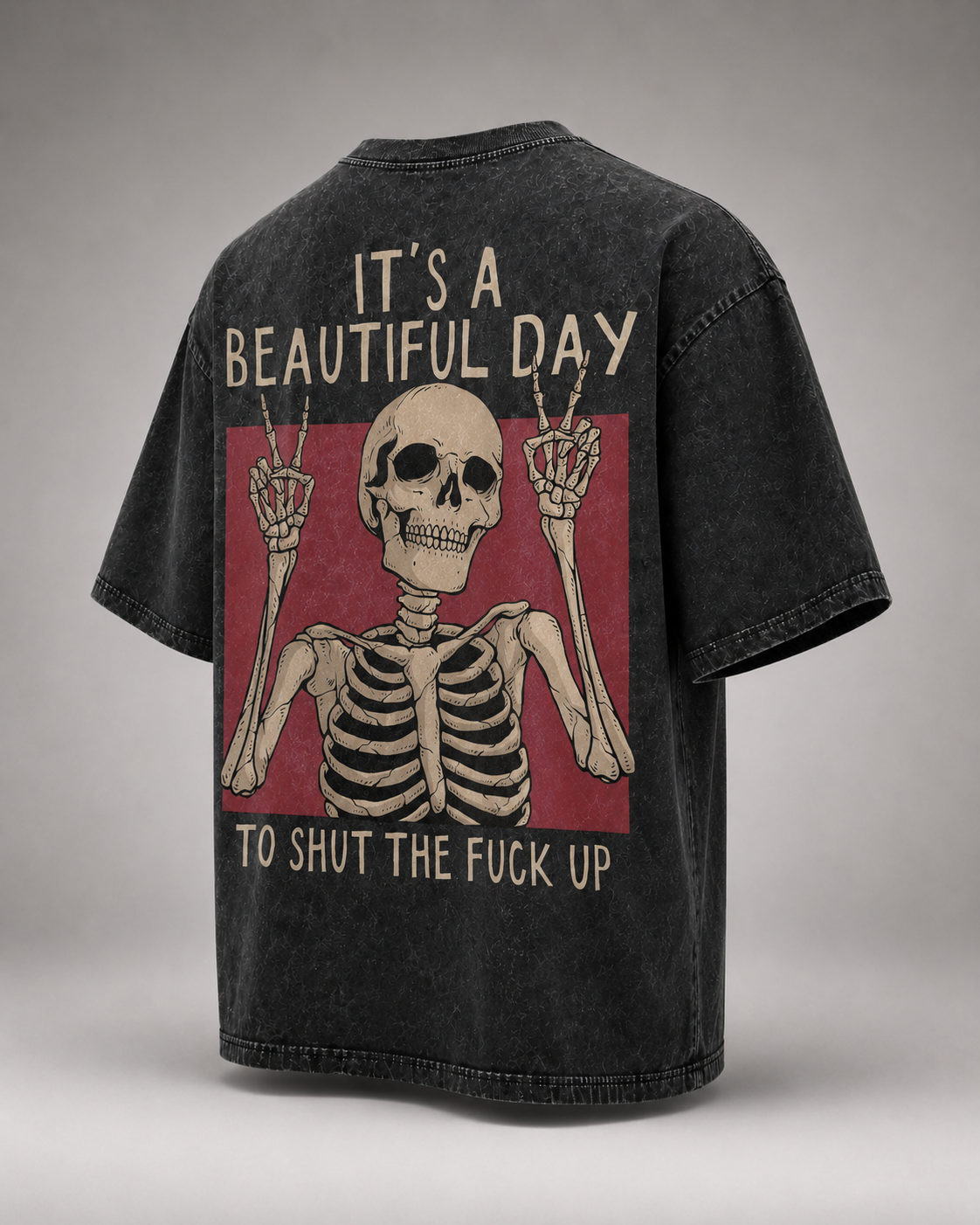 Dead Silence Acid Wash Tee