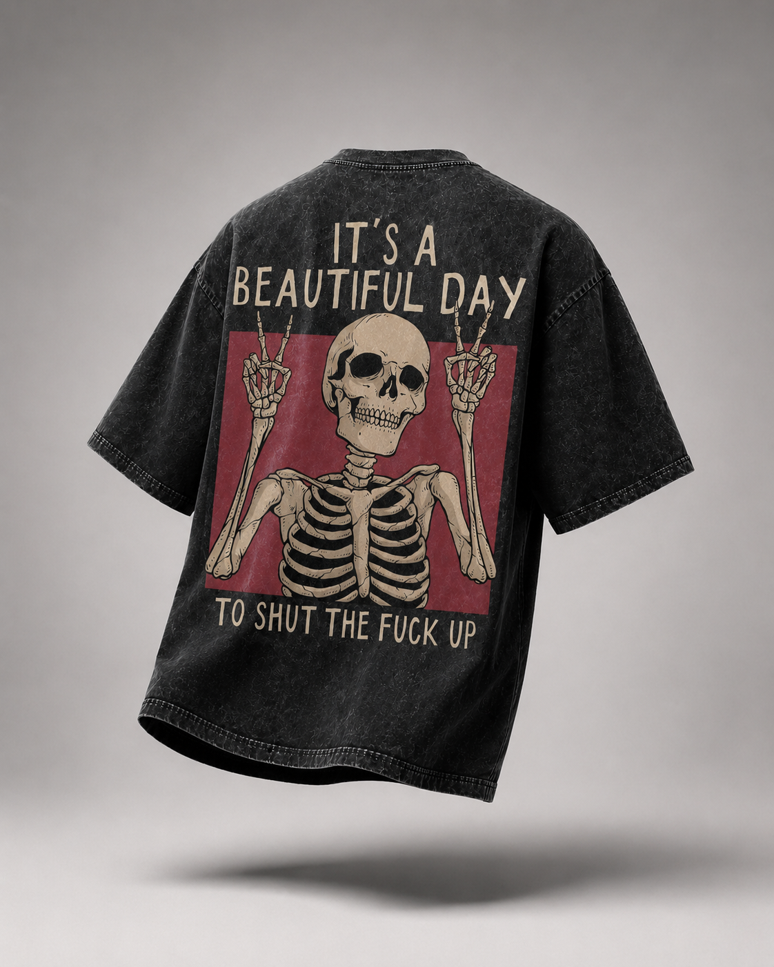 Dead Silence Acid Wash Tee